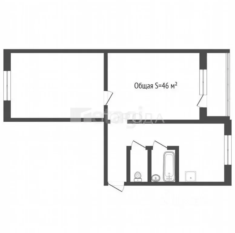 2-к кв. Алтайский край, Барнаул ул. Гоголя, 94 (44.2 м) - Фото 2