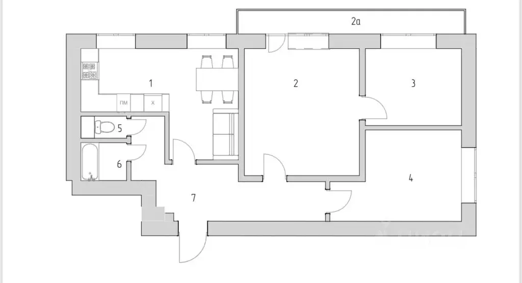 3-к кв. Москва Днепропетровская ул., 5К3 (69.0 м) - Фото 1