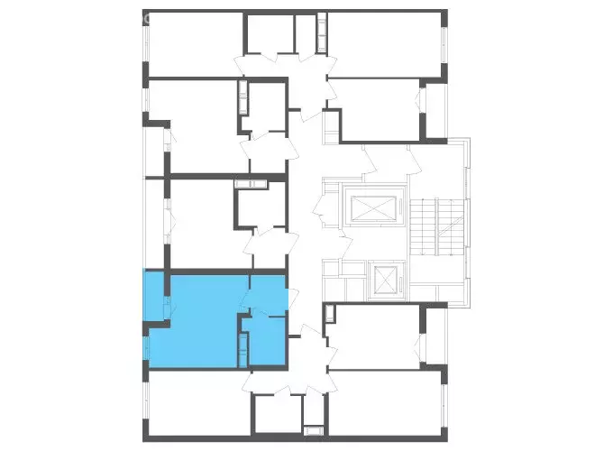 Квартира-студия: посёлок Шушары, Старорусский проспект, 3к1 (26.3 м) - Фото 2