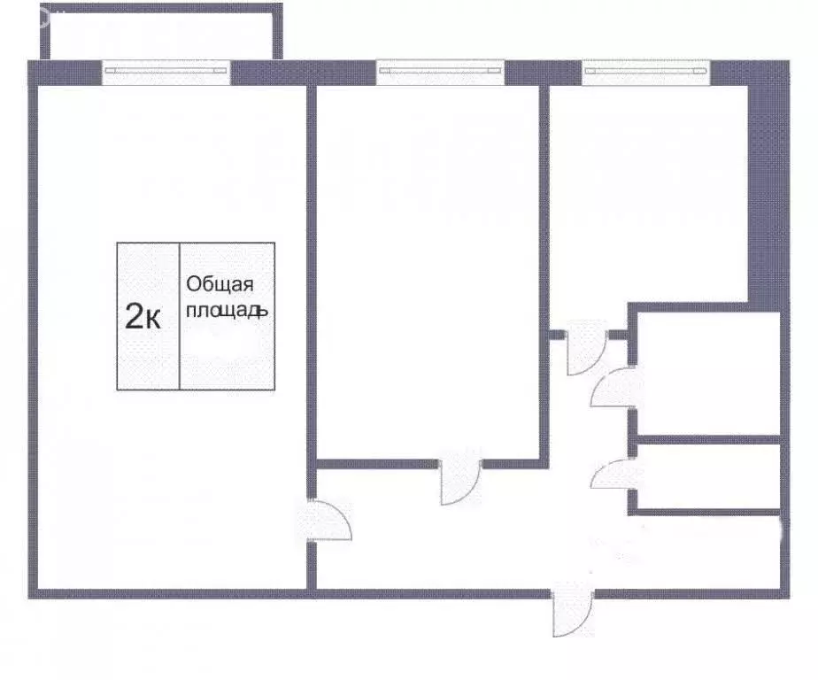 2-комнатная квартира: Топки, микрорайон Солнечный, 23А (45.2 м) - Фото 1