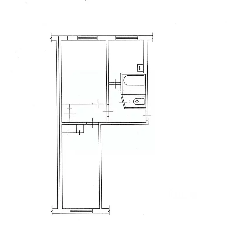 2-к кв. Костромская область, Кострома Никитская ул., 116 (41.9 м) - Фото 2