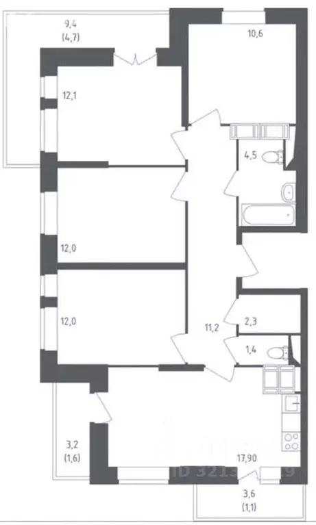 4-к кв. Московская область, Красногорск городской округ, Путилково пгт ... - Фото 2