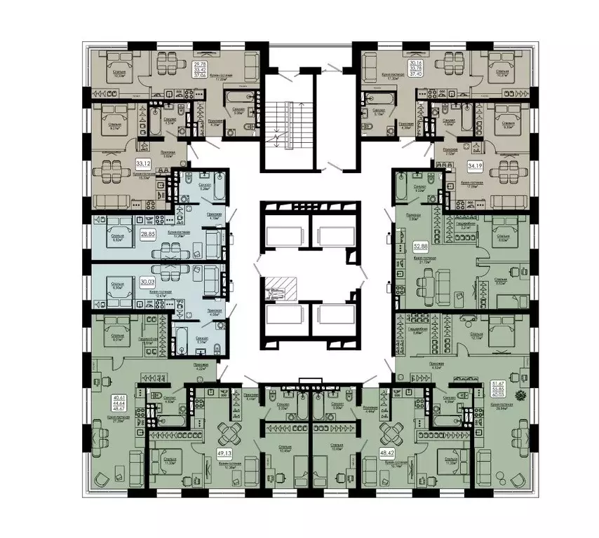 1-к кв. Приморский край, Владивосток Верхняя ул., 20 (44.64 м) - Фото 2