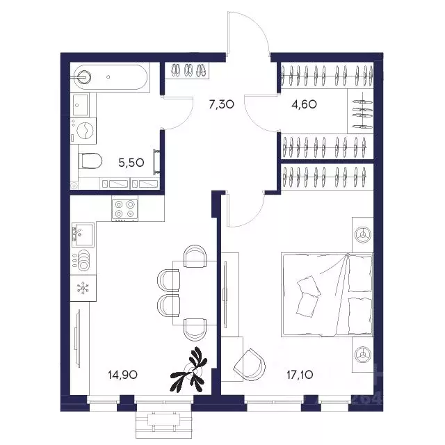 1-к кв. Пензенская область, Пенза Засурье мкр, Лес жилой комплекс ... - Фото 1