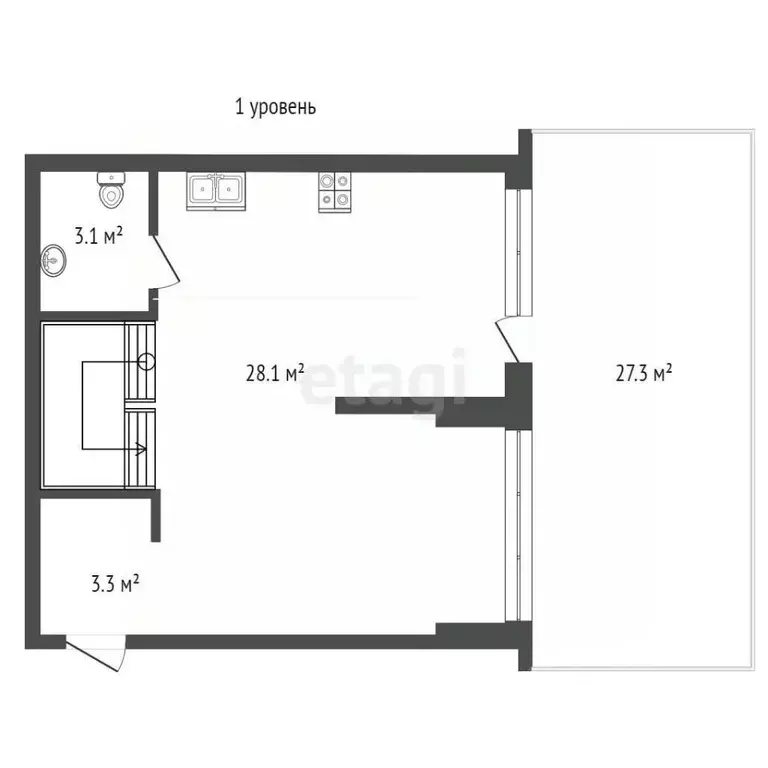 3-к кв. Тюменская область, Тюмень ул. Газовиков, 38 (167.0 м) - Фото 1