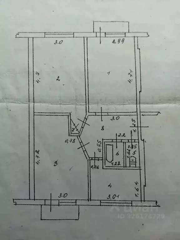 3-к кв. Нижегородская область, Балахнинский муниципальный округ, д. ... - Фото 1