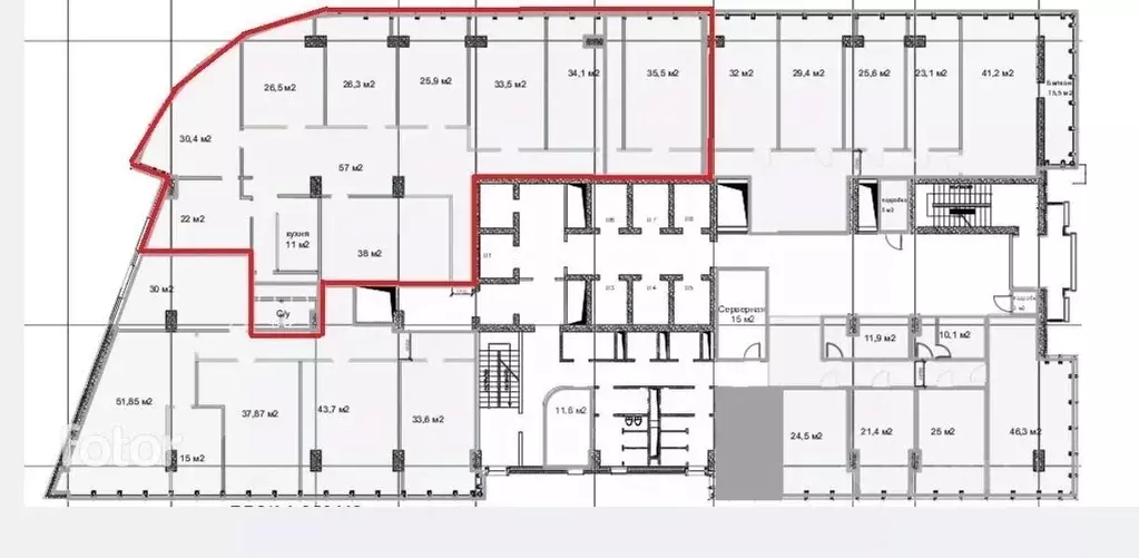 Офис в Москва ул. Наметкина, 12А (464 м) - Фото 2