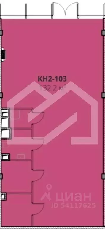 Торговая площадь в Москва ул. Матросская Тишина, 1АС72 (132 м) - Фото 2