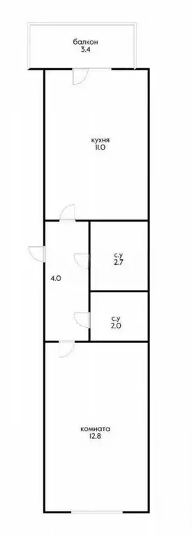 1-к кв. Адыгея, Тахтамукайский район, Старобжегокайское с/пос, Новая ... - Фото 1