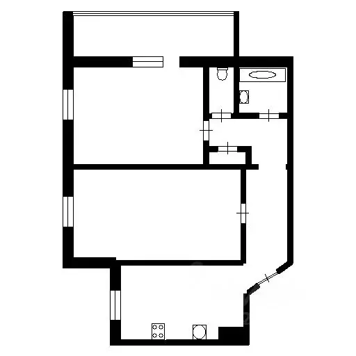 2-к кв. Санкт-Петербург ул. Бадаева, 8к1 (54.4 м) - Фото 1