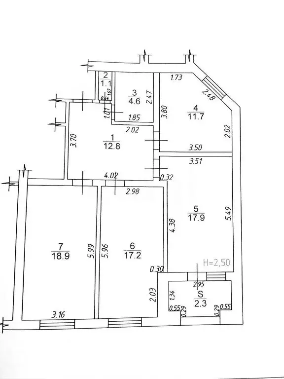 3-комнатная квартира: Анапа, бульвар Евскина, 5к2 (86.5 м) - Фото 1