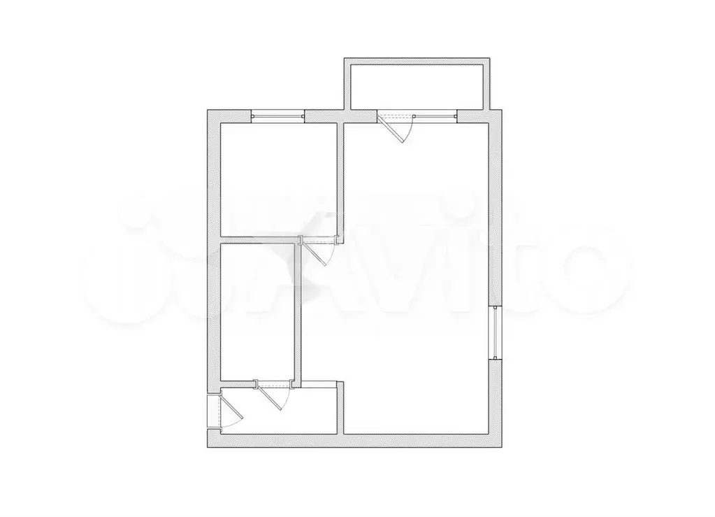 1-к. квартира, 31 м, 5/5 эт. - Фото 0