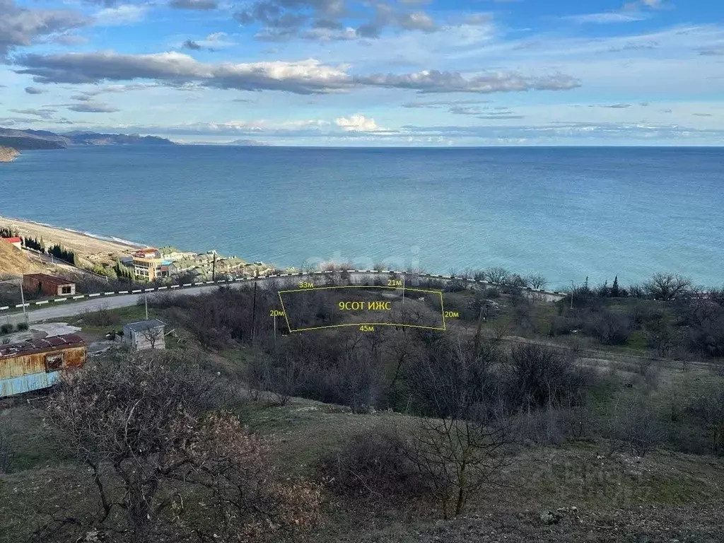 Участок в Крым, Алушта городской округ, с. Рыбачье ул. Прибрежная (8.0 ... - Фото 0