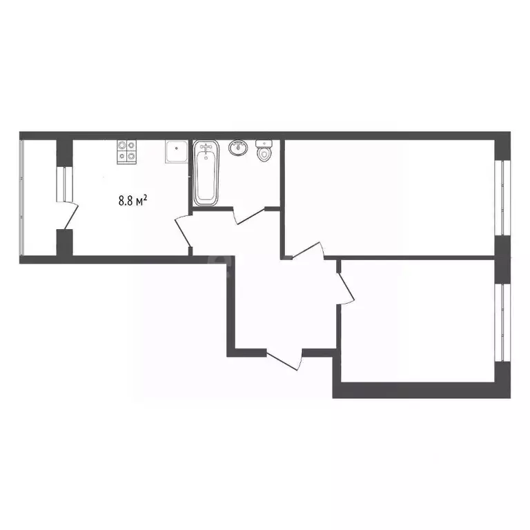 2-к кв. Ярославская область, Рыбинск ул. Алябьева, 6 (52.8 м) - Фото 2