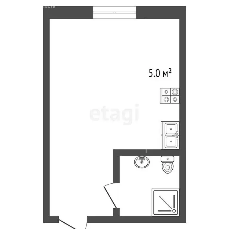 Квартира-студия: Новый Уренгой, микрорайон Лимбяяха, микрорайон ... - Фото 1