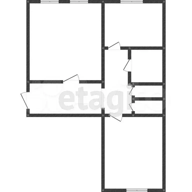 2-к. квартира, 48,9 м, 1/2 эт. - Фото 0