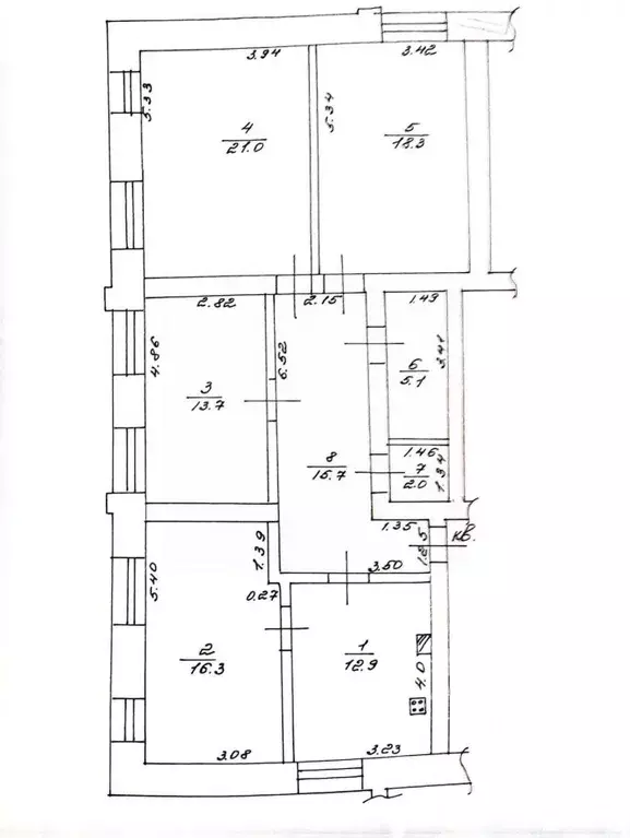 3-к кв. Татарстан, Казань ул. Волкова, 11 (105.0 м) - Фото 2