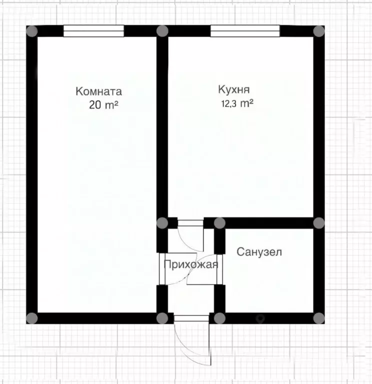 1-к кв. Кабардино-Балкария, Нальчик Ингушская ул. (33.0 м) - Фото 0