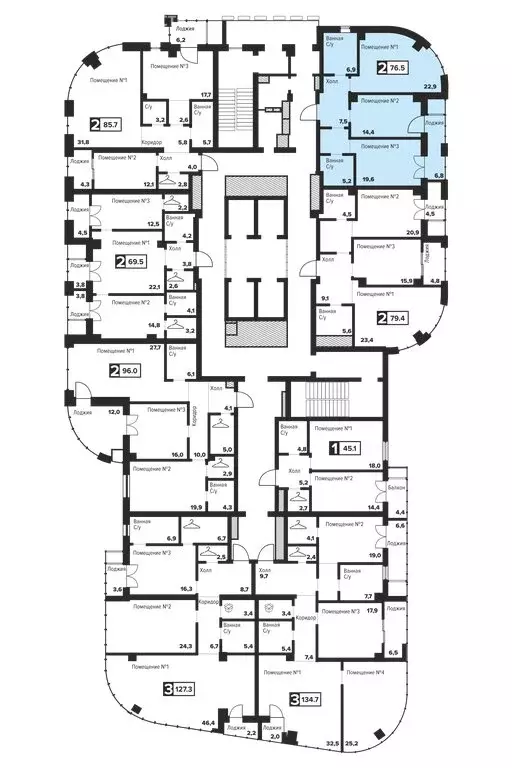 2-комнатная квартира: Челябинск, улица Труда, 157А (76.7 м) - Фото 2