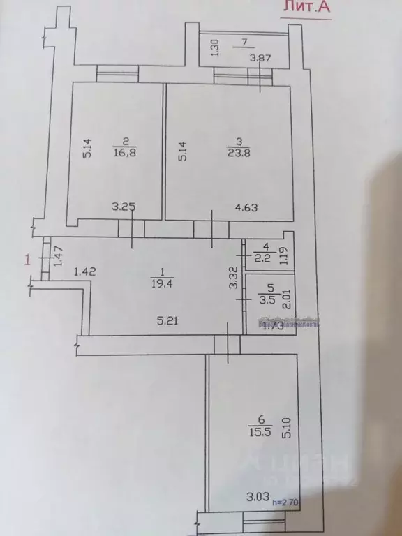 2-к кв. Алтайский край, Барнаул Новгородская ул., 16 (81.0 м) - Фото 2