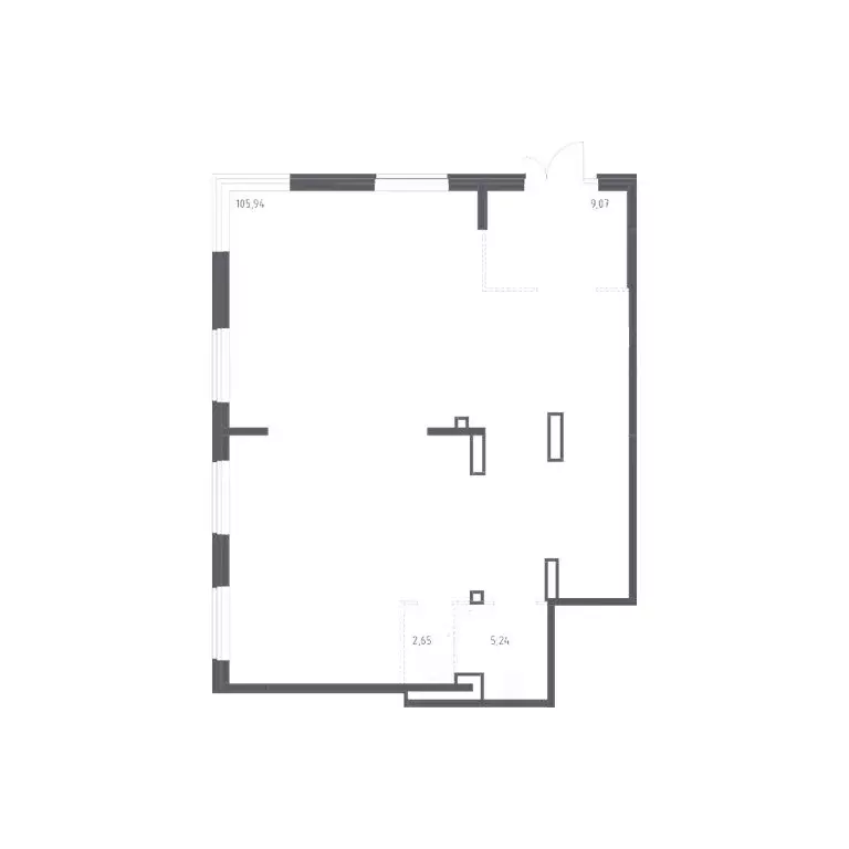 Помещение свободного назначения (122.9 м) - Фото 1