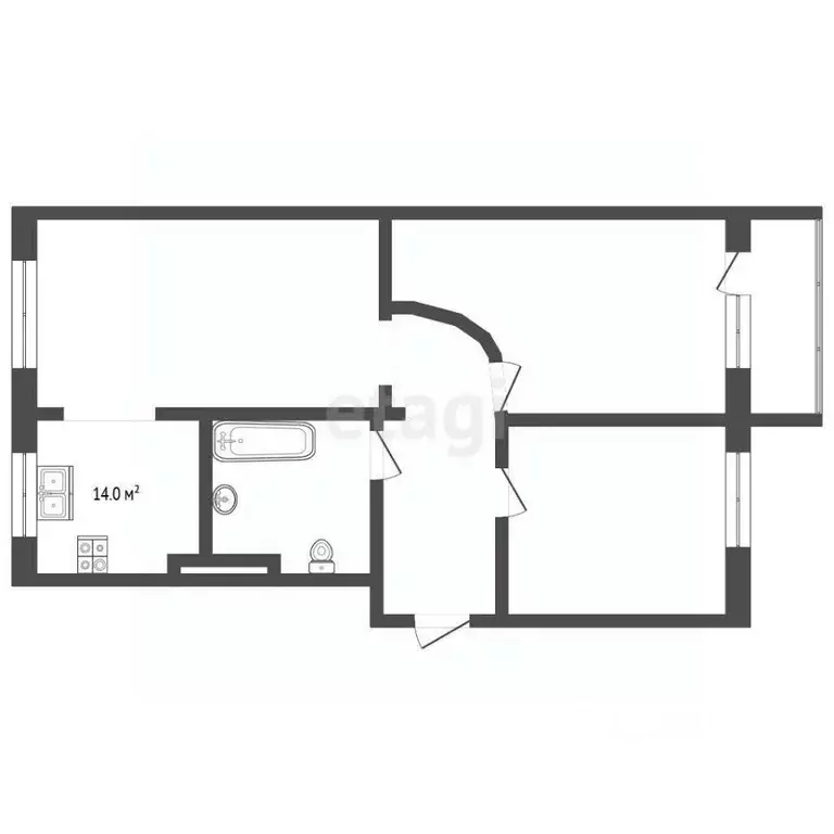3-к кв. Ямало-Ненецкий АО, Муравленко ул. Губкина, 27 (64.8 м) - Фото 1