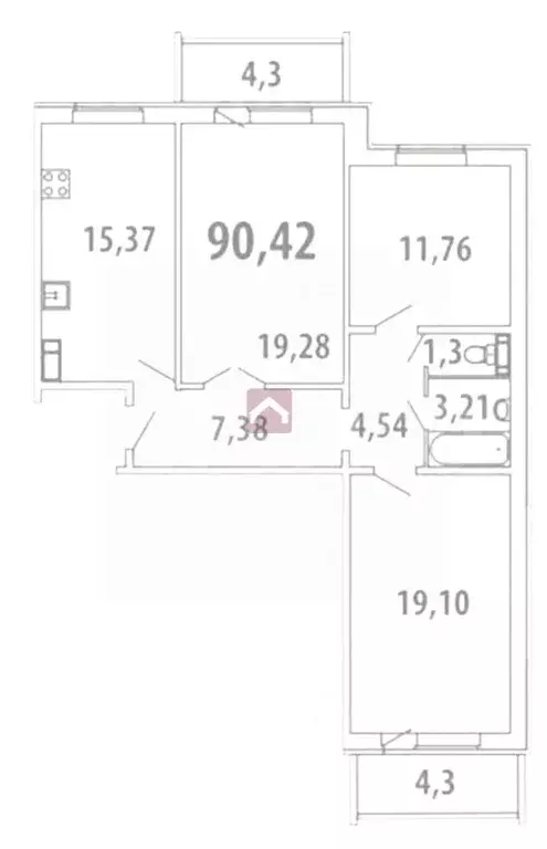 3-к кв. Саратовская область, Саратов ул. Имени И.С. Левина, 5 (82.1 м) - Фото 1