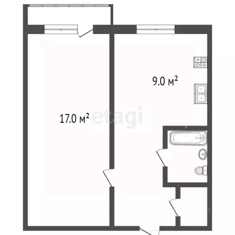 1-к кв. Ростовская область, Ростов-на-Дону ул. Зорге, 25/5 (37.8 м) - Фото 1