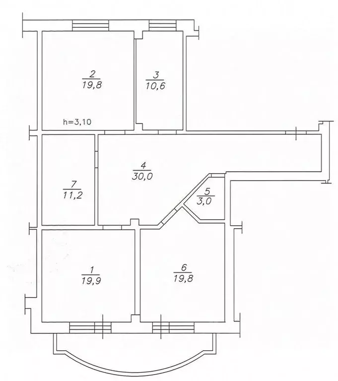 3-к кв. Красноярский край, Красноярск ул. Ленина, 34 (114.0 м) - Фото 1