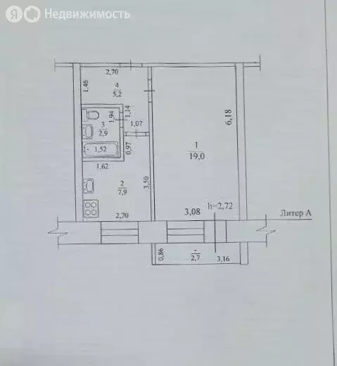 1-комнатная квартира: Республика Саха (Якутия), городской округ Жатай, ... - Фото 1