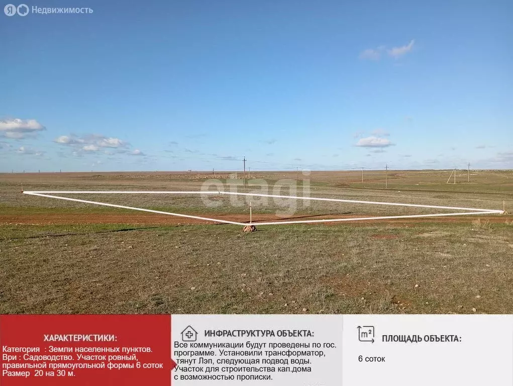 Участок в Кировский район, село Приветное (6 м) - Фото 2