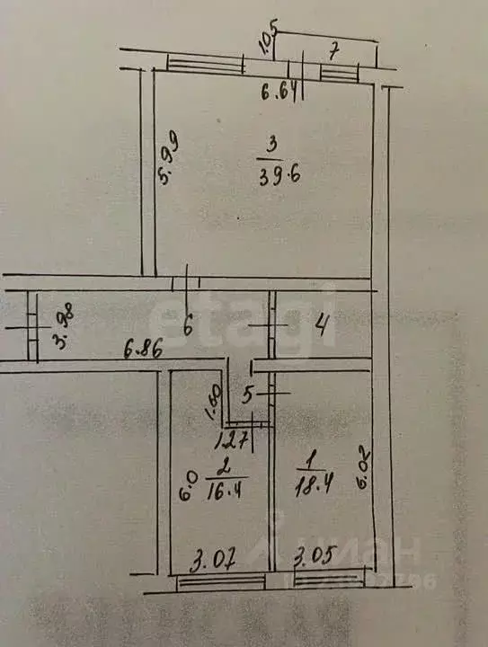 3-к кв. Ставропольский край, Ставрополь ул. Мира, 460/3 (96.5 м) - Фото 2
