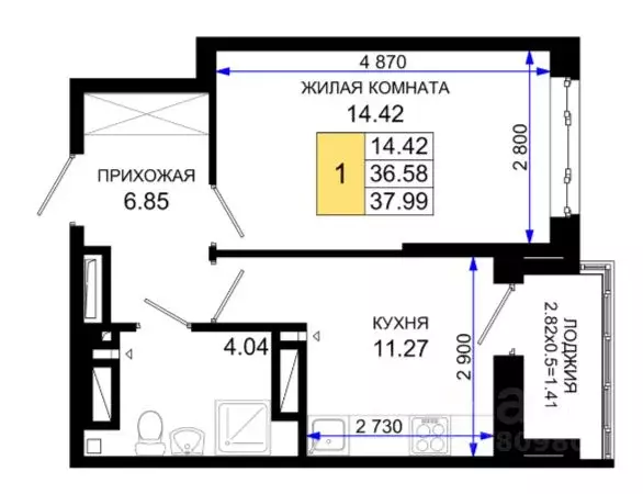 1-к кв. Ростовская область, Ростов-на-Дону Нефтекачка кв-л, Октябрь ... - Фото 0