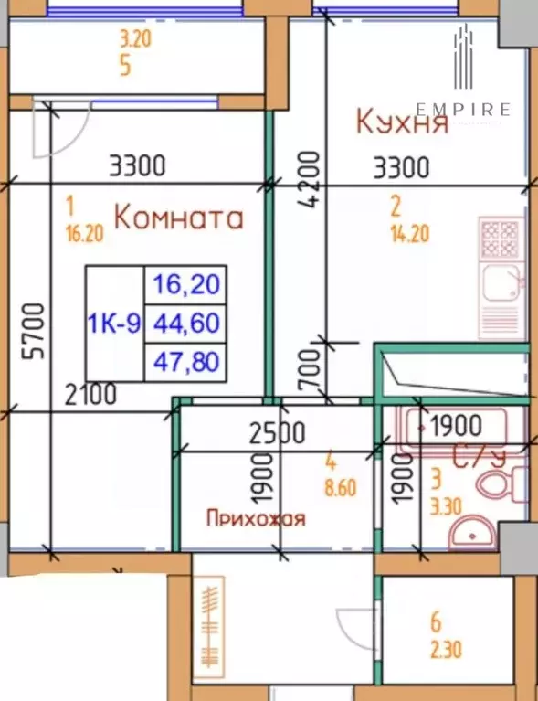 1-к кв. Чеченская республика, Грозный просп. В.В. Путина, 11 (55.4 м) - Фото 0