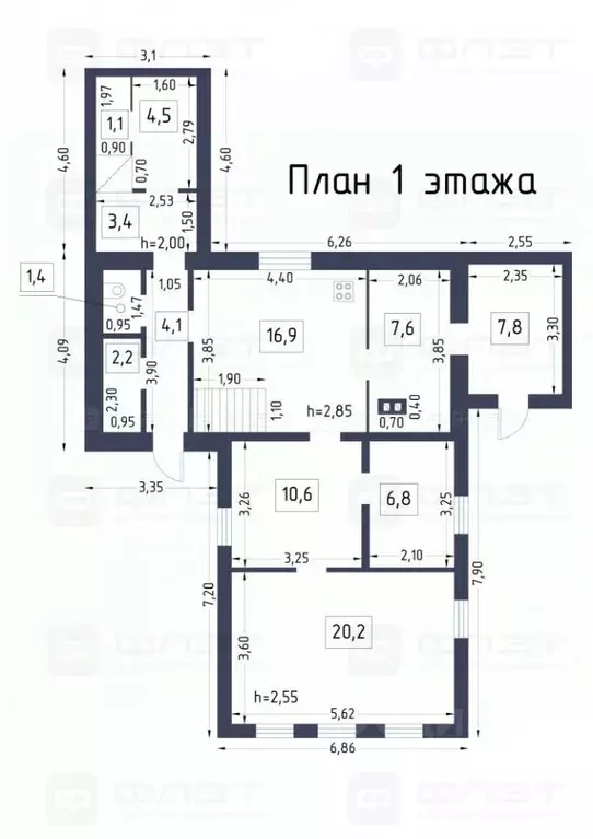 Дом в Татарстан, Казань ул. Энгельса (170 м) - Фото 1