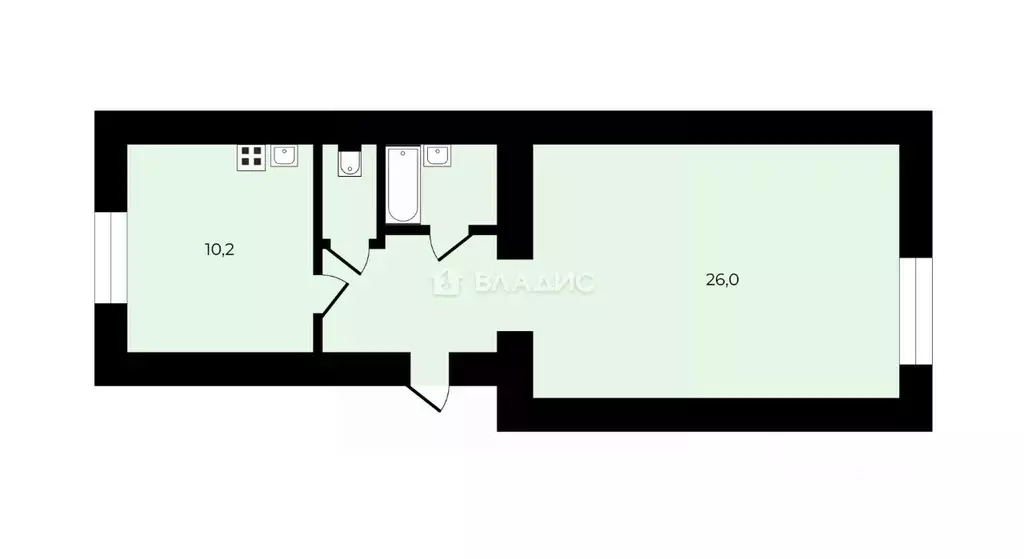1-к кв. Санкт-Петербург Новгородская ул., 25 (45.0 м) - Фото 2