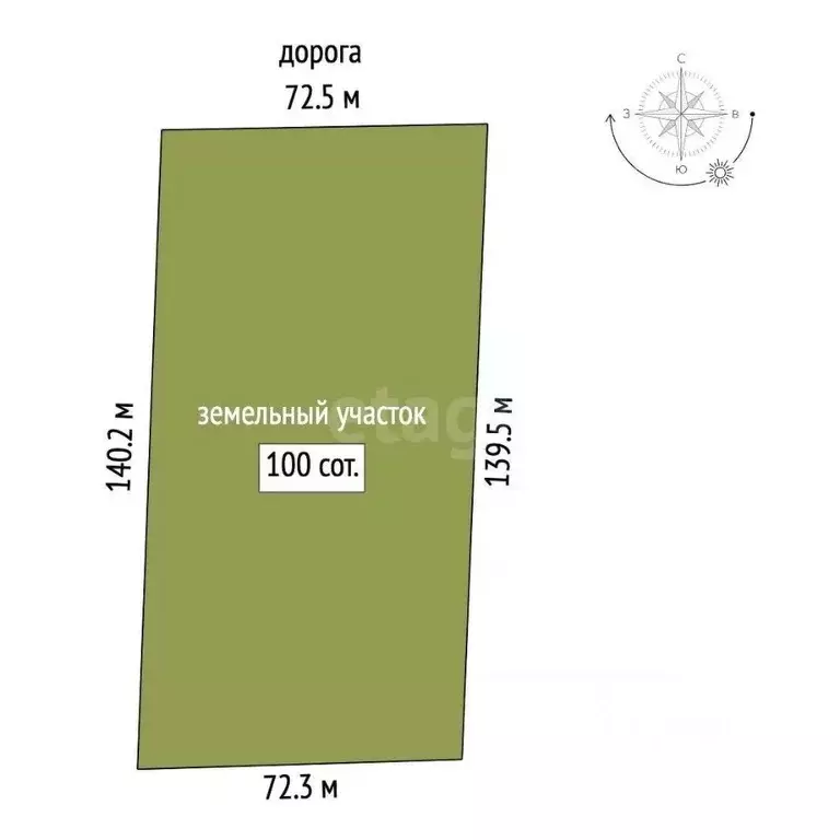 Участок в Крым, Ленинский район, Батальненское с/пос, с. Южное ул. ... - Фото 2