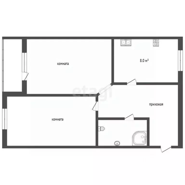 2-к кв. Саратовская область, Балашов ул. Ленина, 38 (51.1 м) - Фото 2
