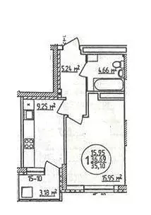 1-к кв. Башкортостан, Уфа ул. Фурманова, 6 (35.5 м) - Фото 1