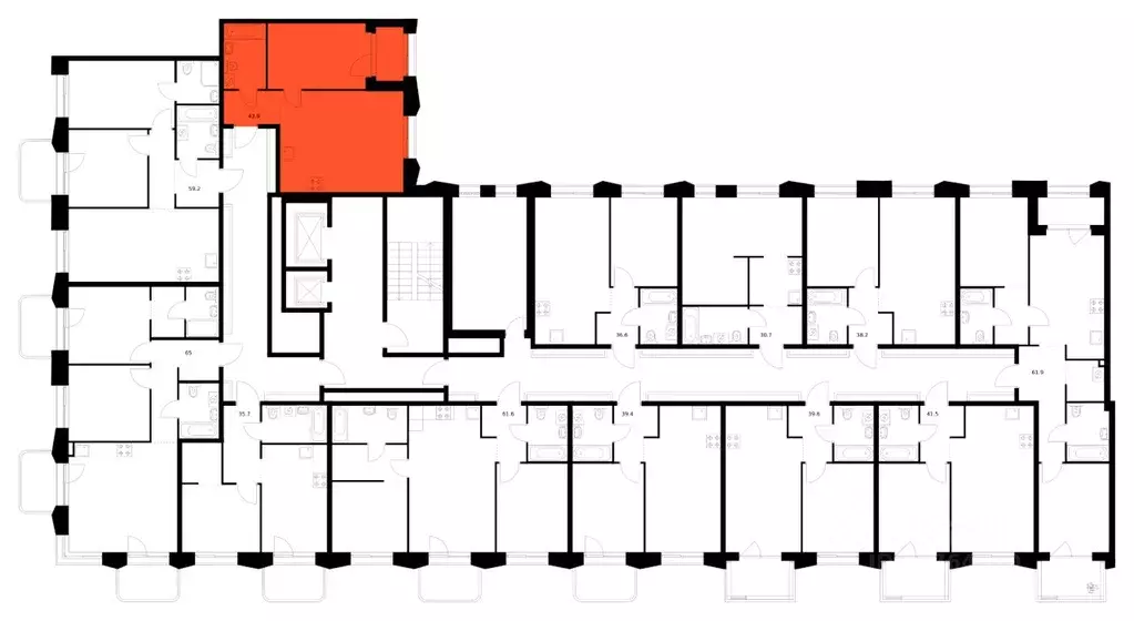 1-к кв. Татарстан, Казань Ботаническая 3 жилой комплекс, 2 (43.9 м) - Фото 2