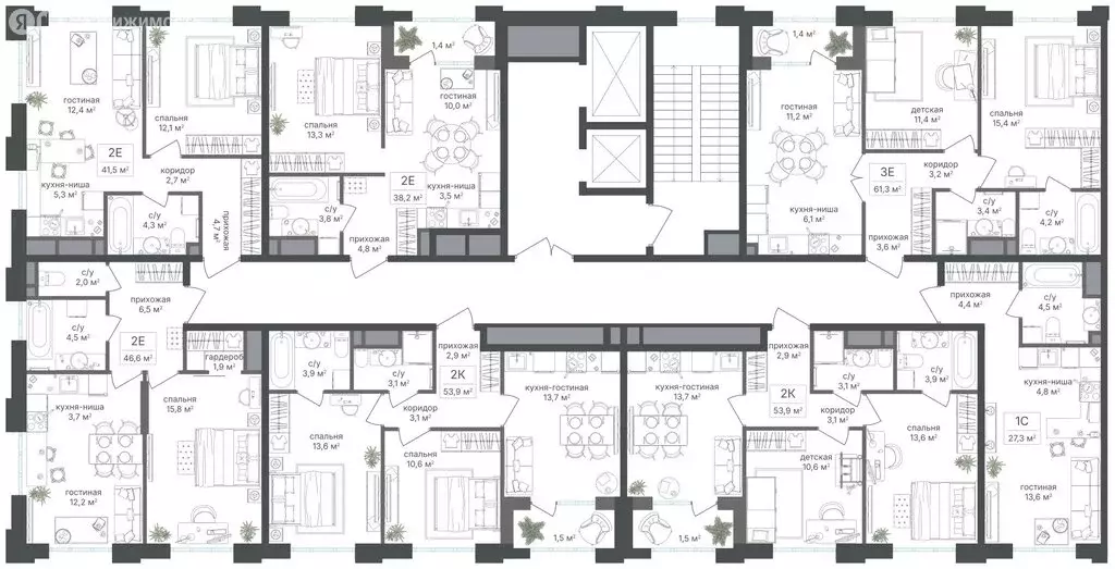 Квартира-студия: Москва, Михалковская улица, 48 (27.3 м) - Фото 1