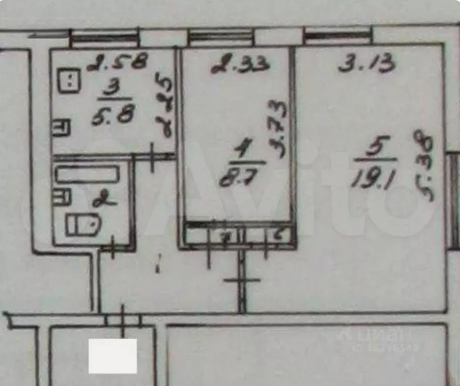 2-к кв. Челябинская область, Челябинск ул. Комаровского, 15 (43.4 м) - Фото 1