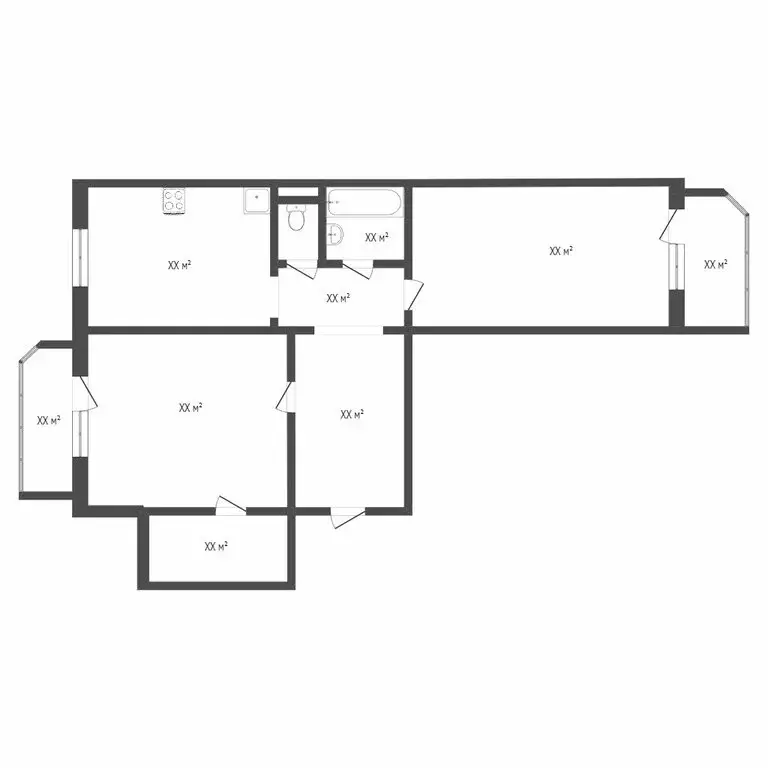 2-комнатная квартира: Тюмень, улица Пермякова, 74к4 (72.5 м) - Фото 0