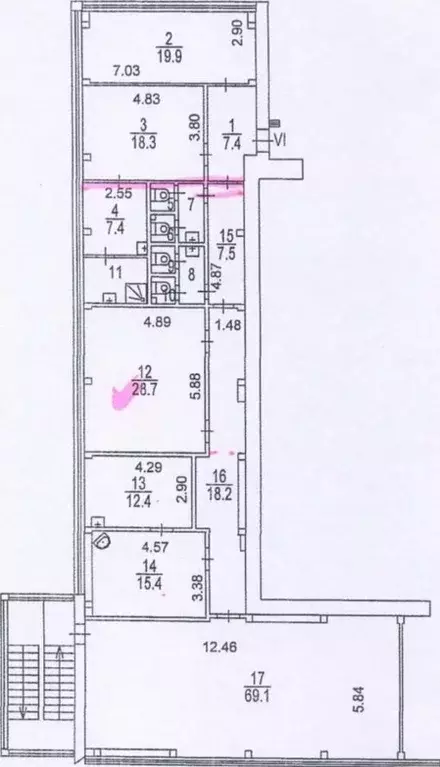 Помещение свободного назначения в Москва ул. Знаменские Садки, 5Б (300 ... - Фото 2