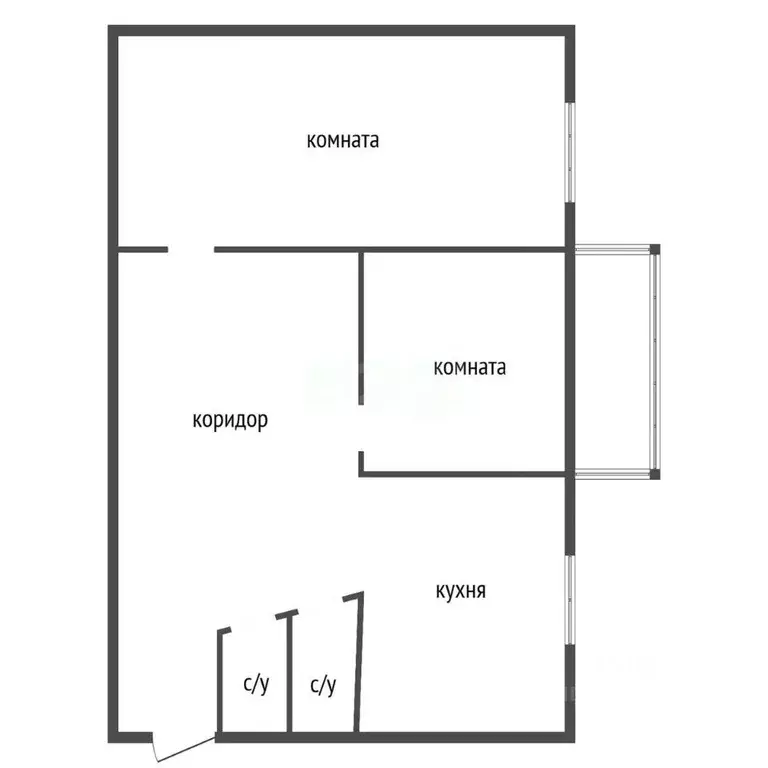 2-к кв. Воронежская область, Семилуки ул. Дзержинского, 16 (45.3 м) - Фото 2