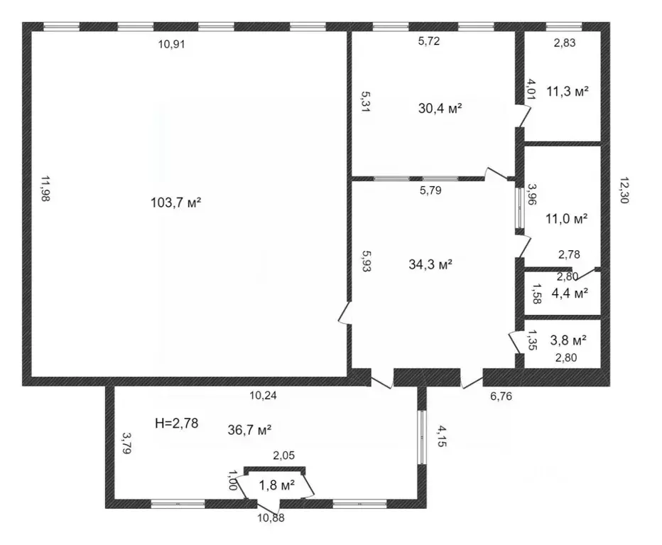 Склад в Ямало-Ненецкий АО, Новый Уренгой Таежная ул., 187 (2614 м) - Фото 1