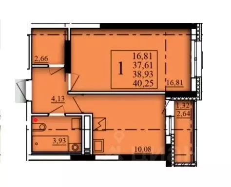 1-к кв. Башкортостан, Уфа Затон-Восточный жилрайон, Паруса жилой ... - Фото 1