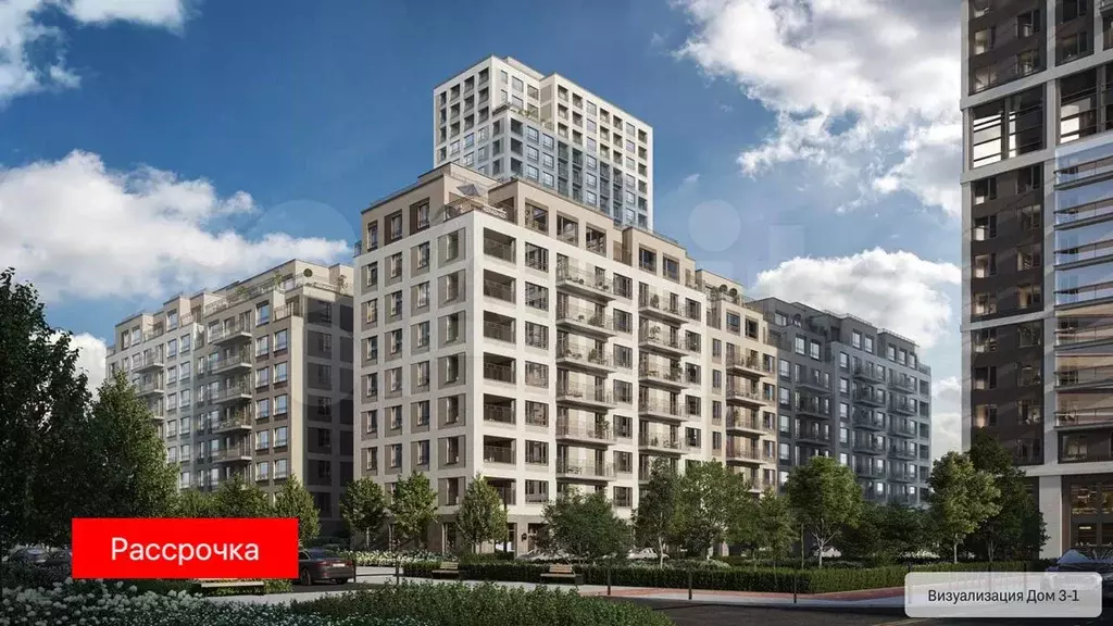 2-к. квартира, 64,2 м, 2/9 эт. - Фото 1