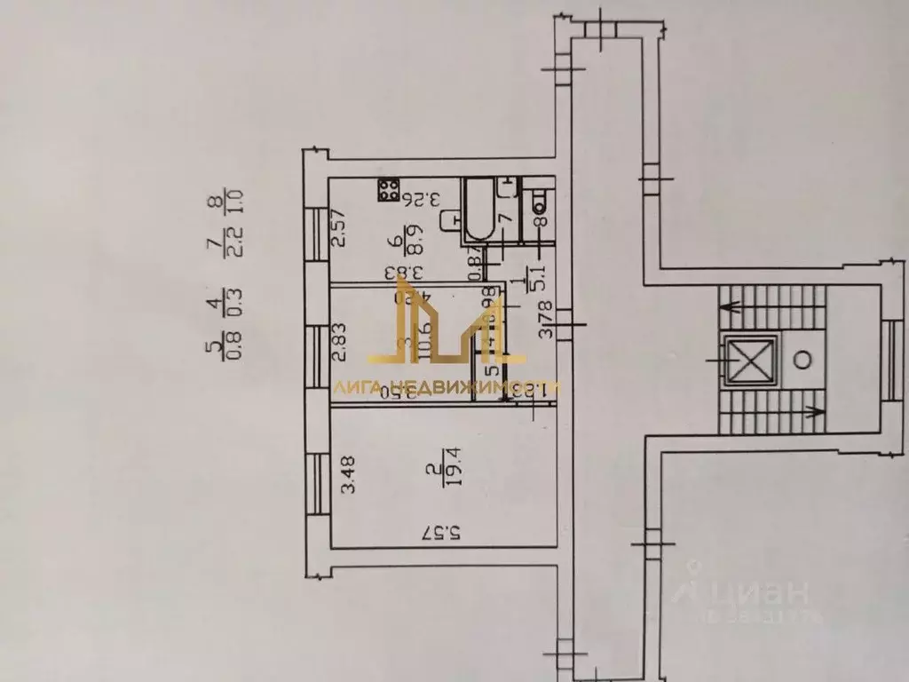 2-к кв. Санкт-Петербург 2-й Муринский просп., 14 (48.3 м) - Фото 1