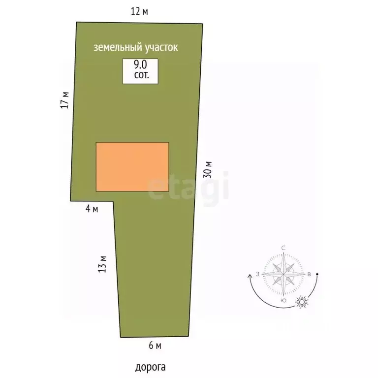 Участок в Вологодская область, Устюжна ул. Моисеева, 13 (9.0 сот.) - Фото 2